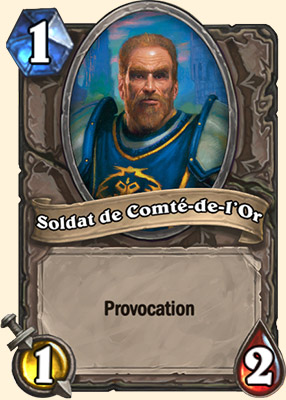 Soldat de Comte-de-l'Or carte Hearhstone