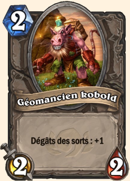 Geomancien kobold carte Hearhstone