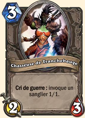 Chasseuse de Tranchebauge carte Hearhstone