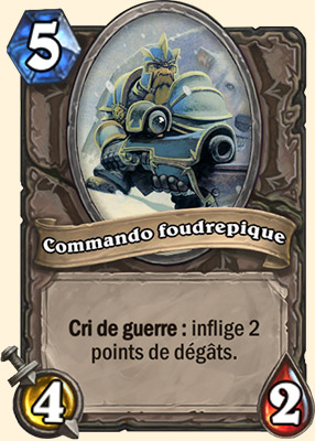 Commando foudrepique carte Hearhstone