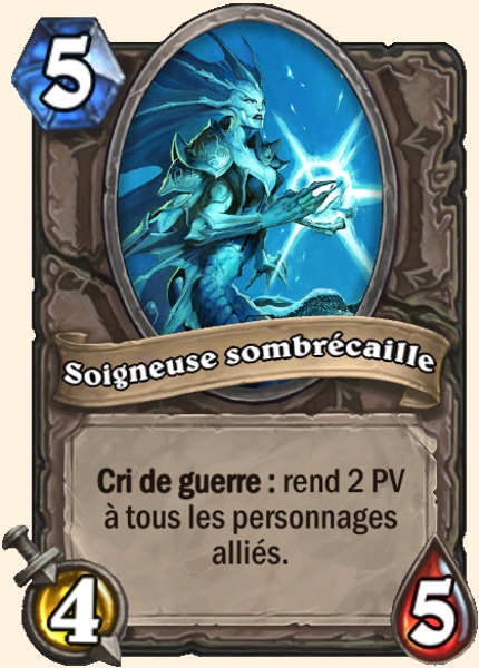 Soigneuse sombrecaille carte Hearhstone