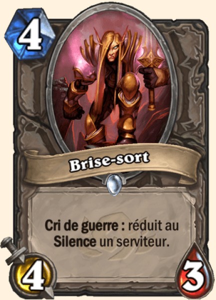 Brise-sort carte Hearhstone