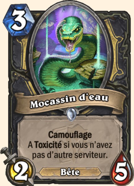 Mocassin d'eau carte Hearhstone