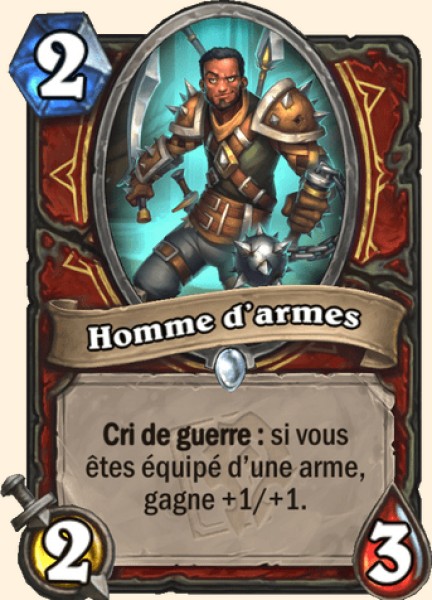 Homme d'armes carte Hearhstone