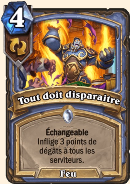 Tout doit disparaitre carte Hearhstone