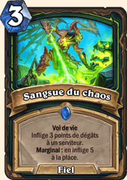 Sangsue du chaos carte Hearhstone