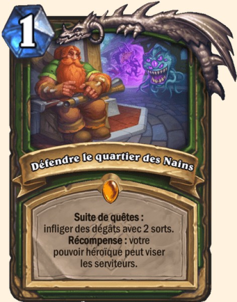 Defendre le quartier des Nains carte Hearhstone