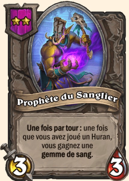 Prophete du Sanglier carte Hearhstone