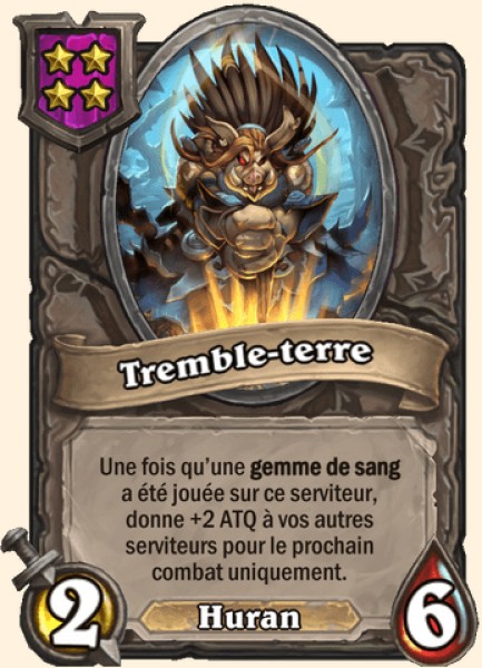 Tremble-terre carte Hearhstone