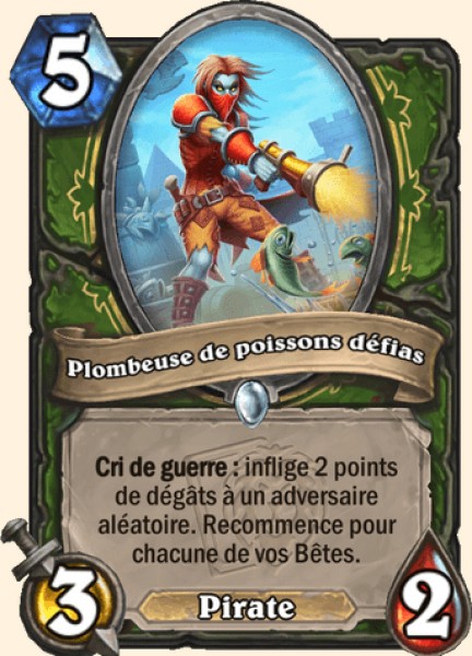 Plombeuse de poissons defias carte Hearhstone