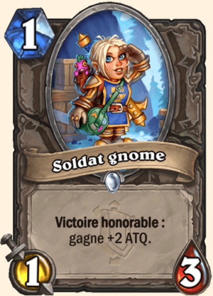 Soldat gnome carte Hearthstone