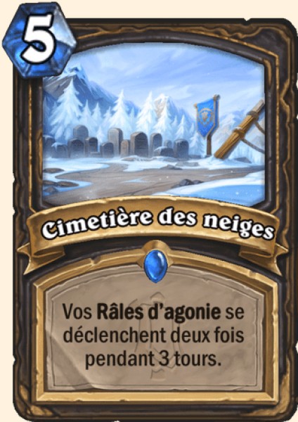 Cimetiere des neiges carte Hearhstone