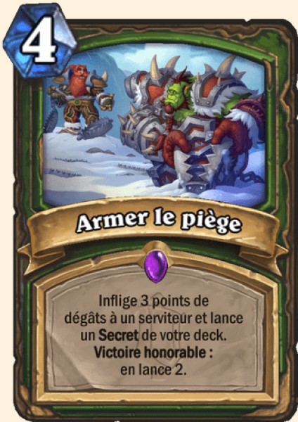 Armer le pi ge Carte Hearthstone Hearthstone Decks