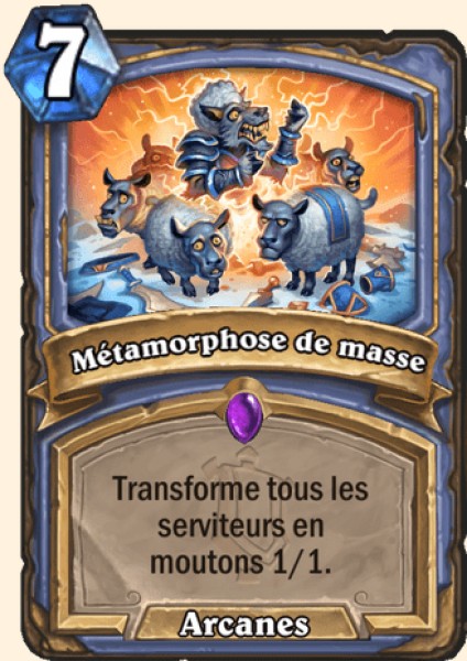 Metamorphose de masse carte Hearhstone