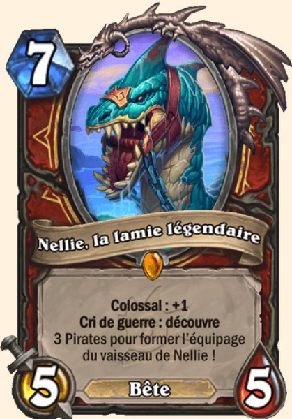 Nellie, la lamie legendaire carte Hearhstone