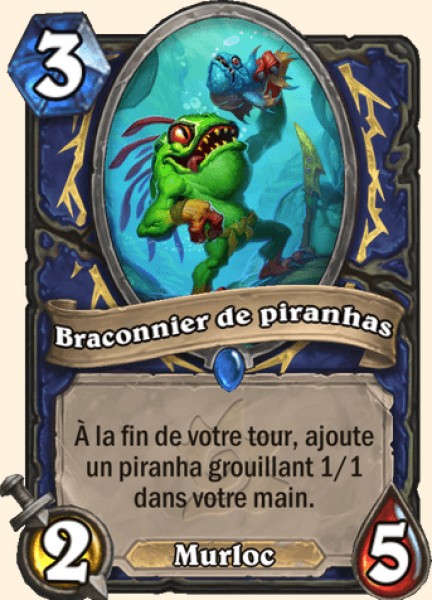 Braconnier de piranhas carte Hearhstone