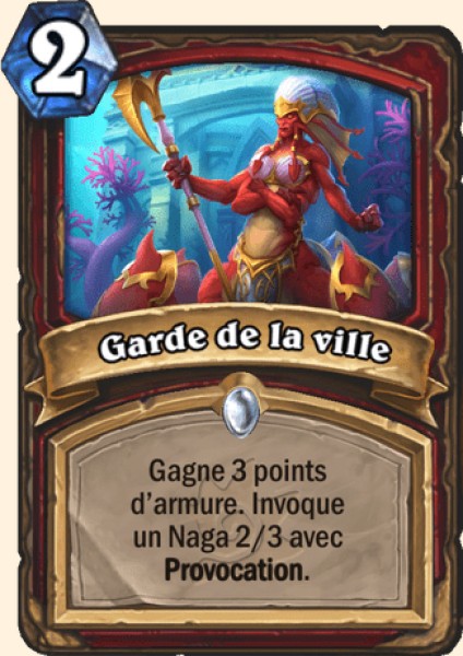 Garde de la ville carte Hearhstone