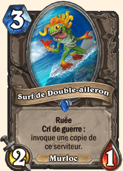 Surf de Double-aileron carte Hearhstone