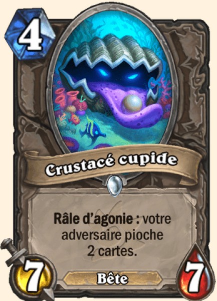 Crustace cupide carte Hearhstone