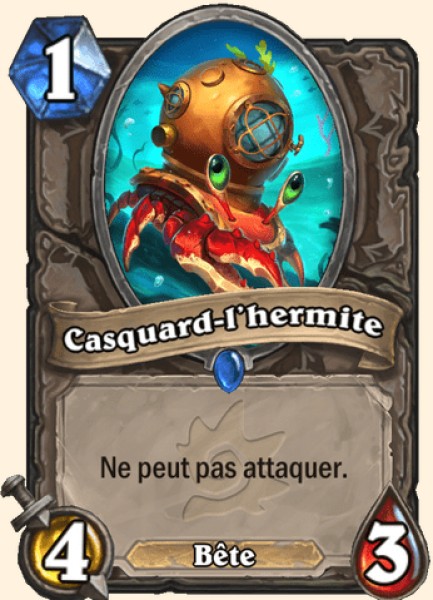 Casquard-l'hermite carte Hearhstone