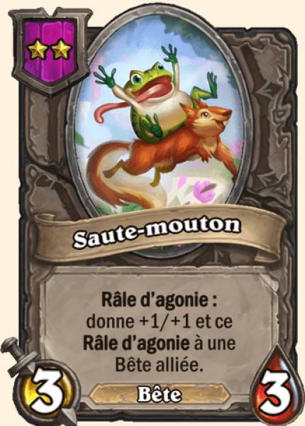 Saute-mouton carte Hearhstone