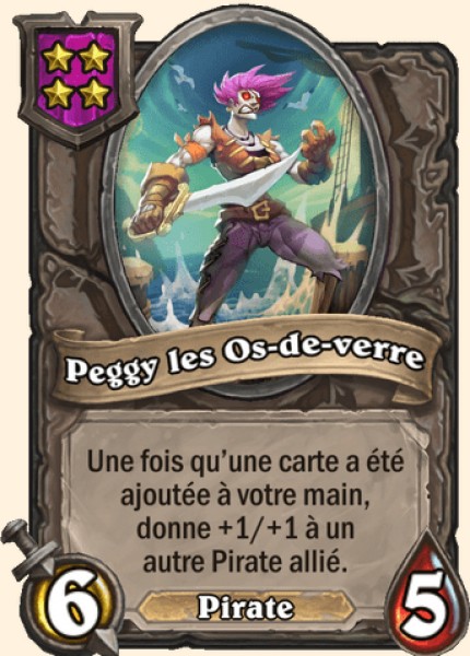 Peggy les Os-de-verre carte Hearhstone