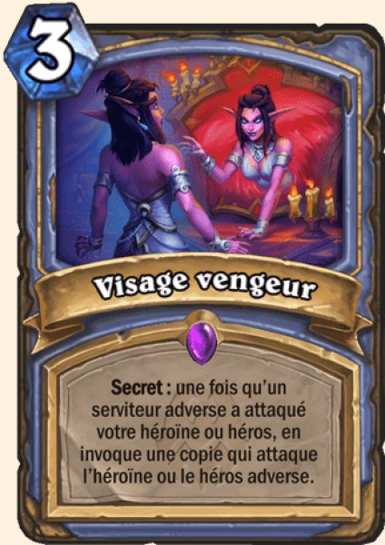 Visage de la vengeance carte Hearhstone