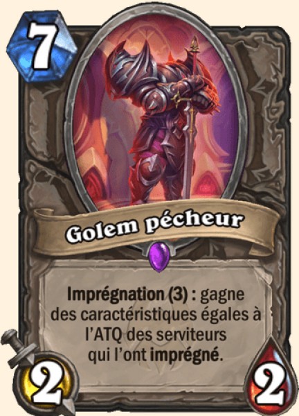 Golem pecheur carte Hearhstone