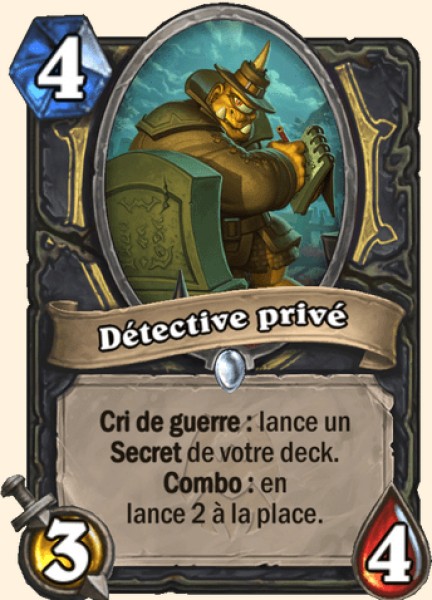 Detective prive carte Hearhstone