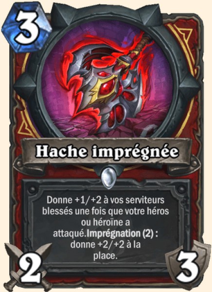 Hache de guerrier carte Hearhstone