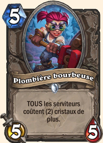 Plombiere bourbeuse carte Hearhstone