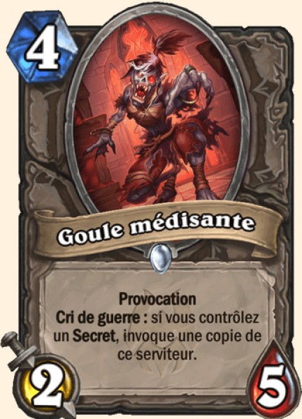 Goule medisante carte Hearhstone