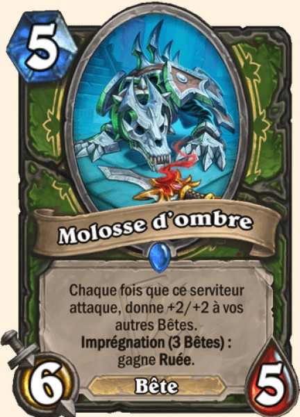 Molosse d'ombre carte Hearhstone