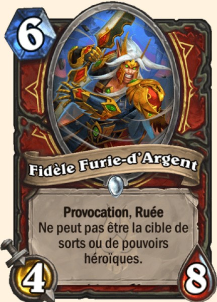 Fidele Furie-d'Argent carte Hearhstone