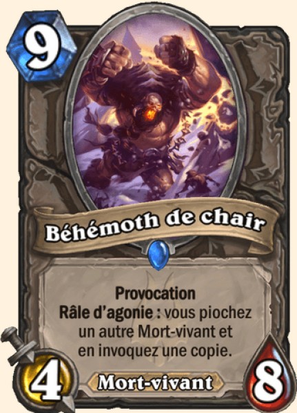 Behemoth de chair carte Hearhstone