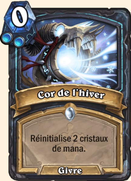 Cor de l'hiver carte Hearhstone