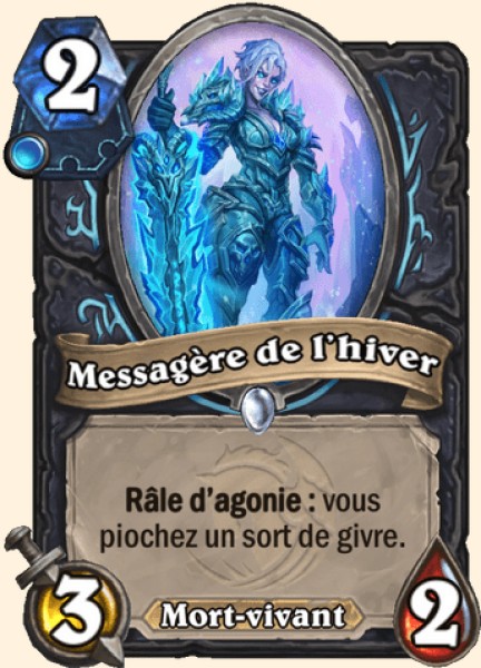 Messagere de l'hiver carte Hearhstone