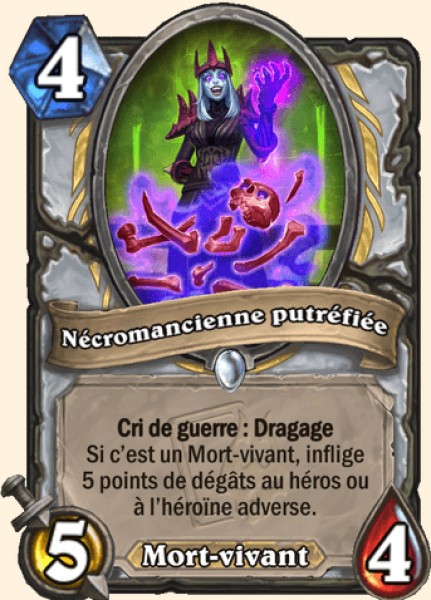 Necromancienne putrefiee carte Hearhstone