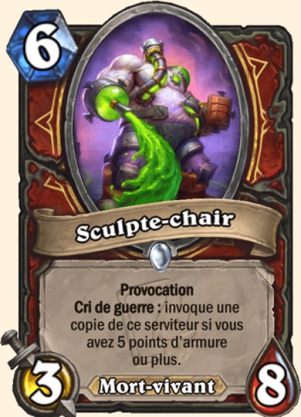 Sculpte-chair carte Hearhstone