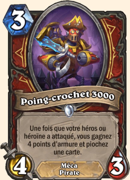 Poing-crochet 3000 carte Hearhstone