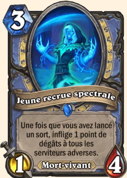 Jeune recrue spectrale carte Hearhstone