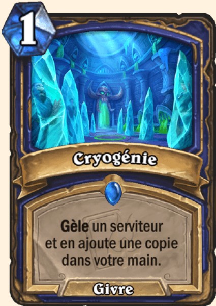 Cryogenie carte Hearhstone