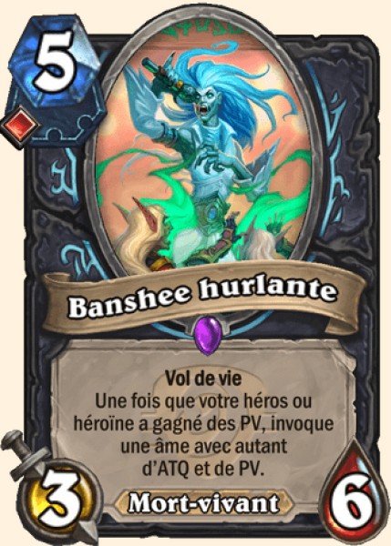 Le cri de la banshee carte Hearhstone