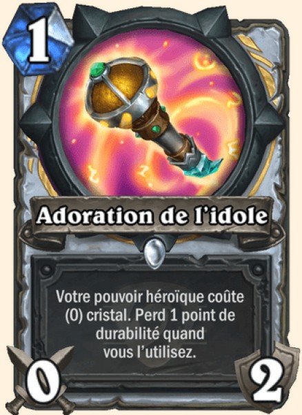 Adoration de l'idole carte Hearhstone