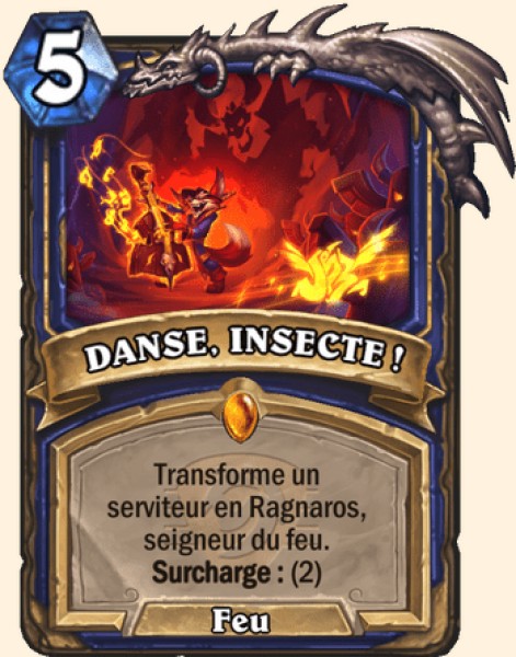 DANSE, INSECTE ! carte Hearhstone