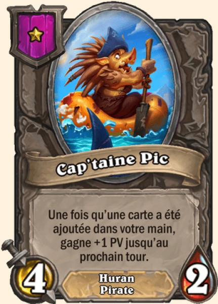 Cap'taine Pic carte Hearhstone