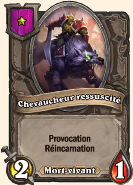 Chevaucheur ressuscite carte Hearhstone