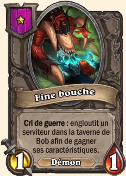 Fine bouche carte Hearhstone