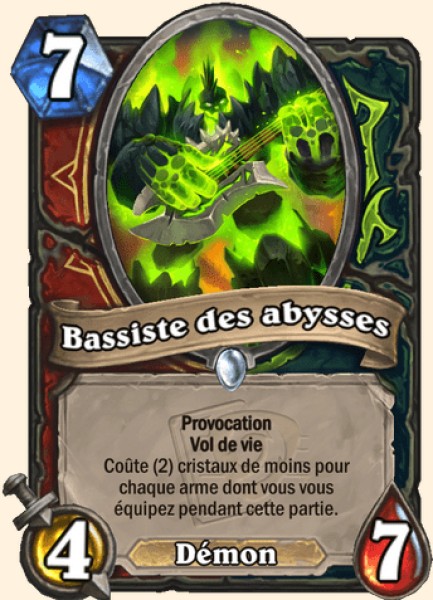 Bassiste des abysses carte Hearhstone