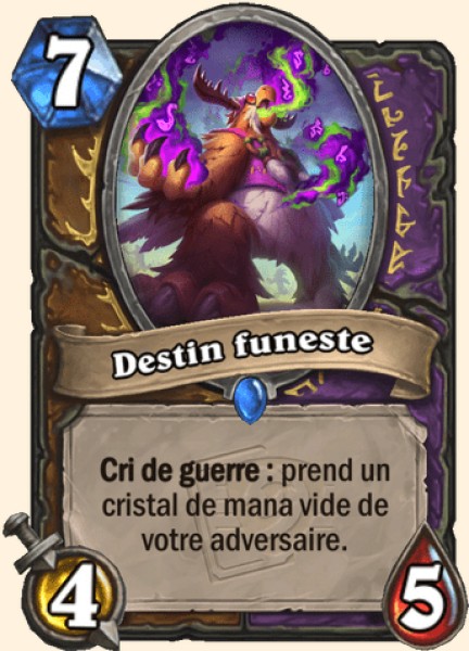 Destin funeste carte Hearhstone